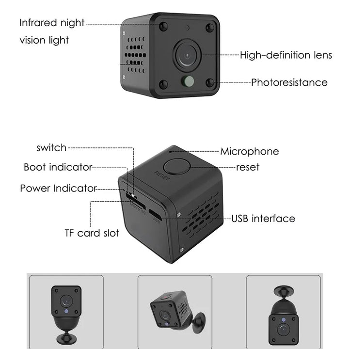 mini bateria câmera  wifi alexa