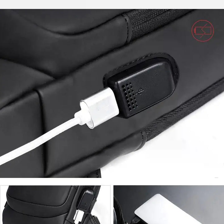 Bolsa de ombro com carregamento usb