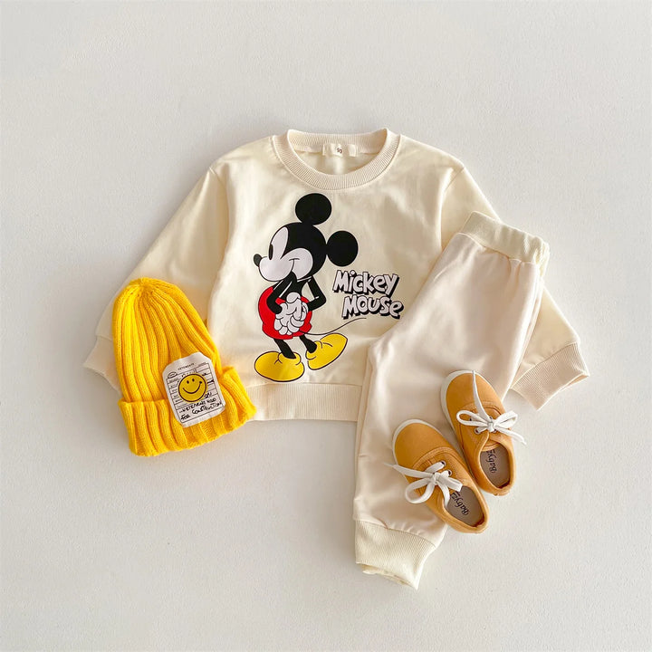 Conjunto de moletons estampados do Mickey Mouse