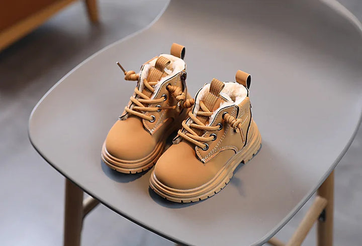 Novas botas  infantil inverno engrossado meninos meninas