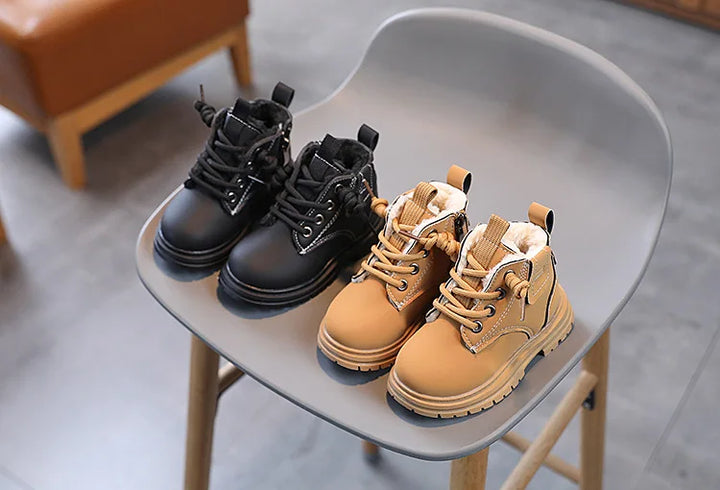 Novas botas  infantil inverno engrossado meninos meninas