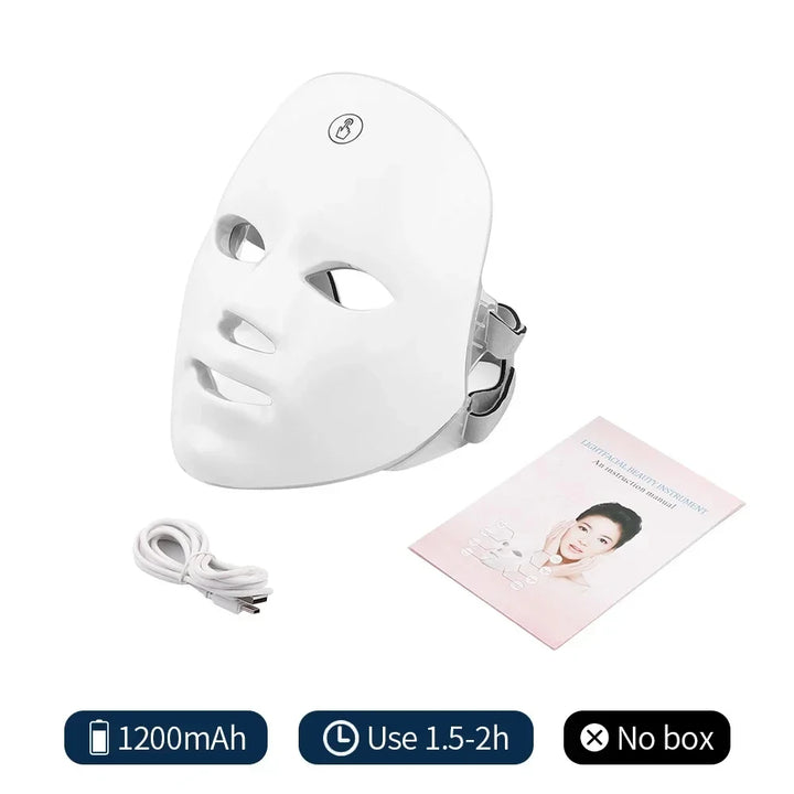 Máscara facial de luz vermelha