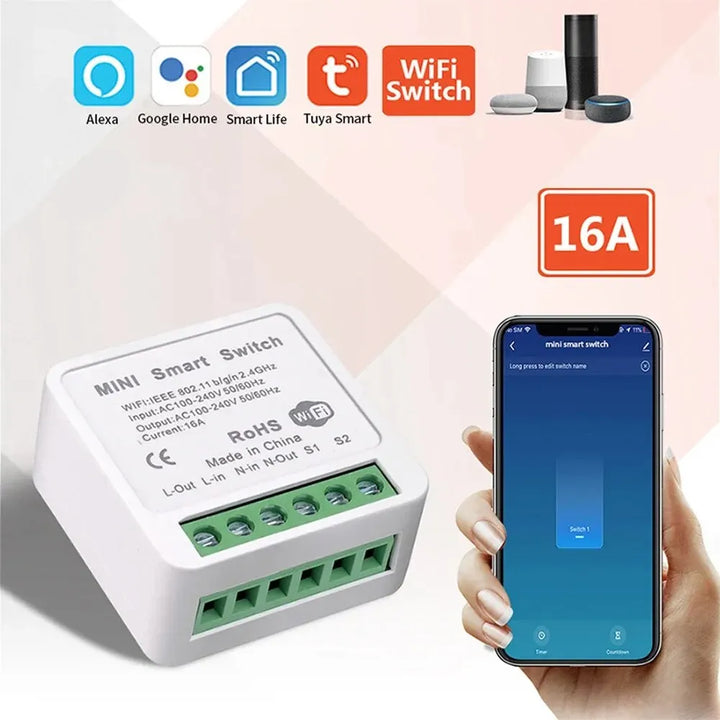 Interruptor inteligente wi-fi 16a