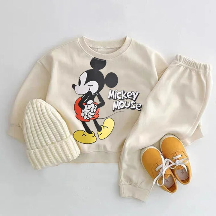 Conjunto de moletons estampados do Mickey Mouse