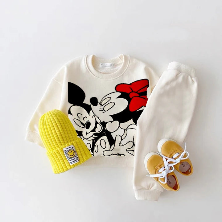 Conjunto de moletons estampados do Mickey Mouse