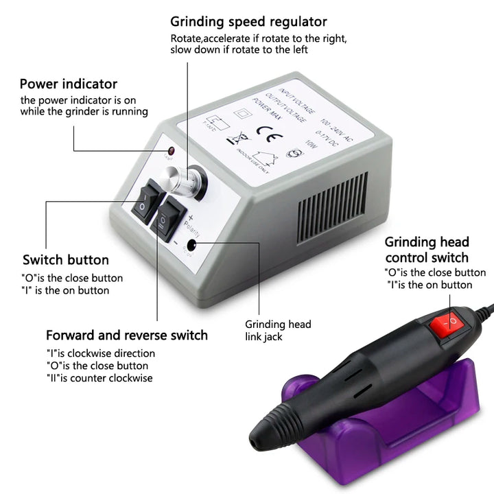 Máquina elétrica para unhas