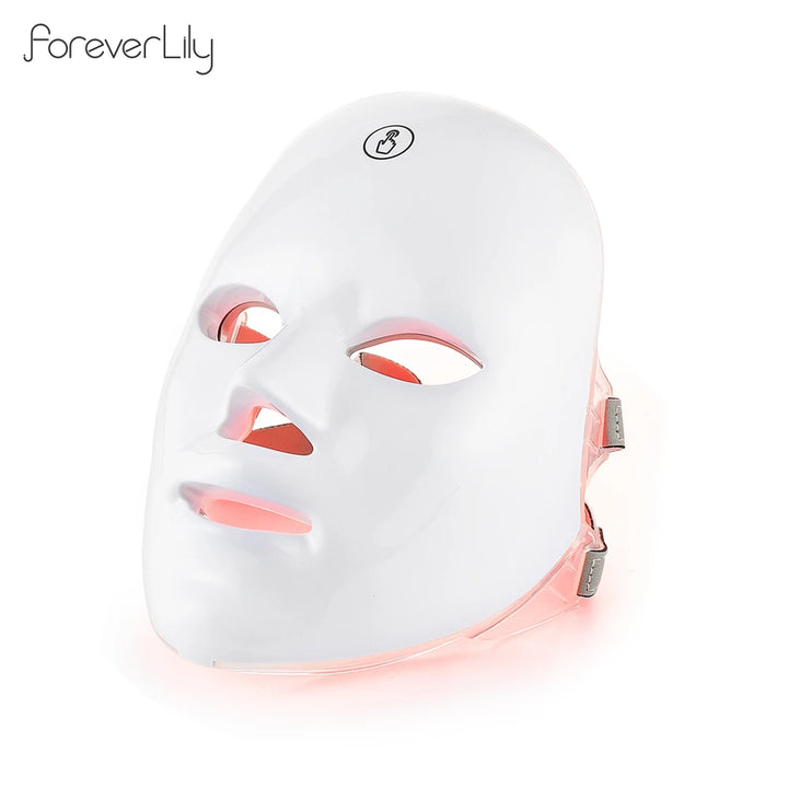 Máscara facial recarregável de led